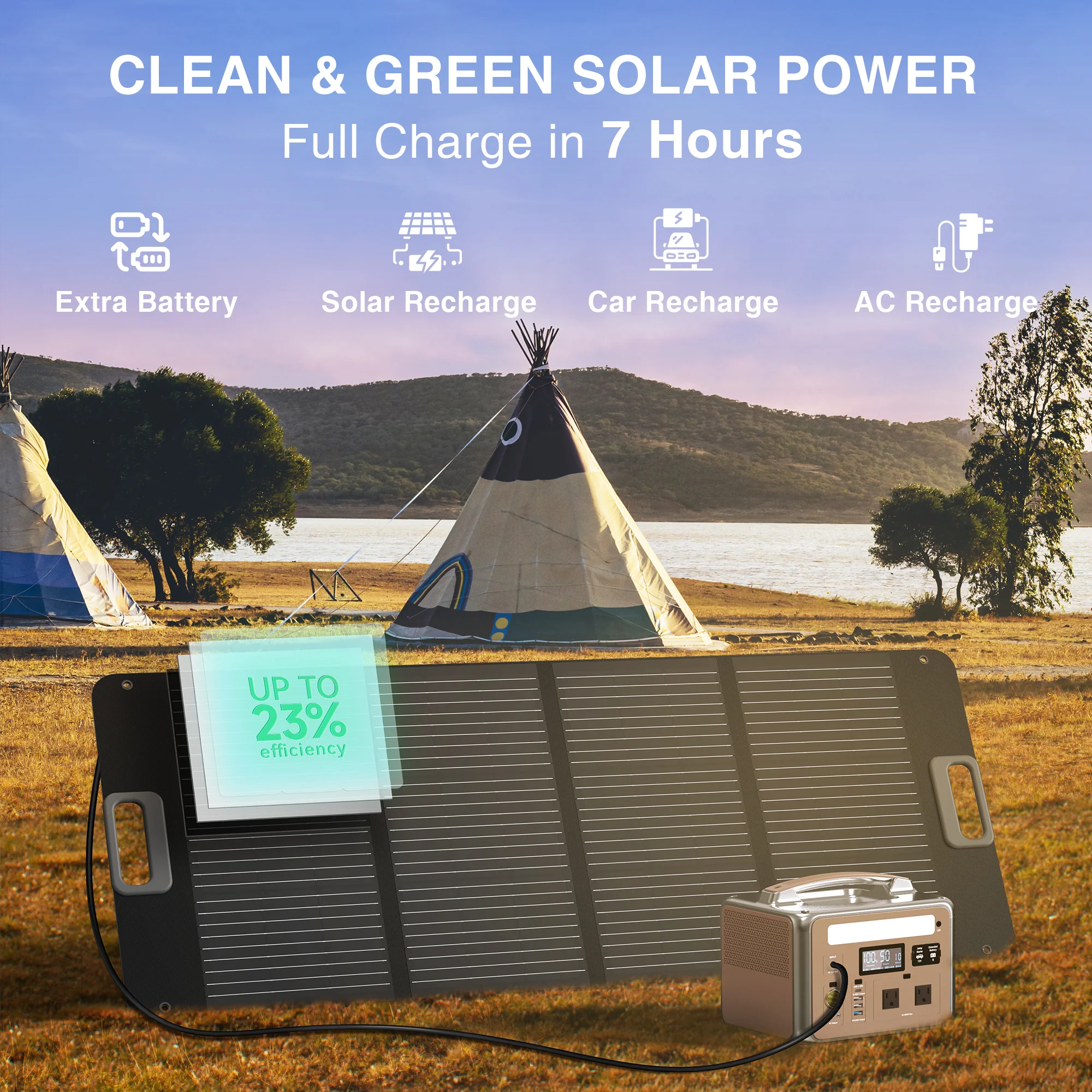Ampace 100W Solar Panel - Image 8